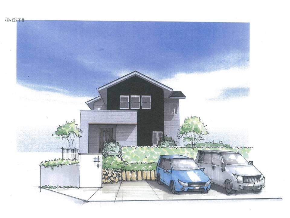 Building plan example (Perth ・ appearance). Building plan example Building price 18,315,000 yen, Building area 121.70 sq m