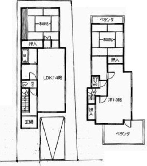 Floor plan. 14.3 million yen, 3LDK, Land area 104.69 sq m , Building area 101.79 sq m