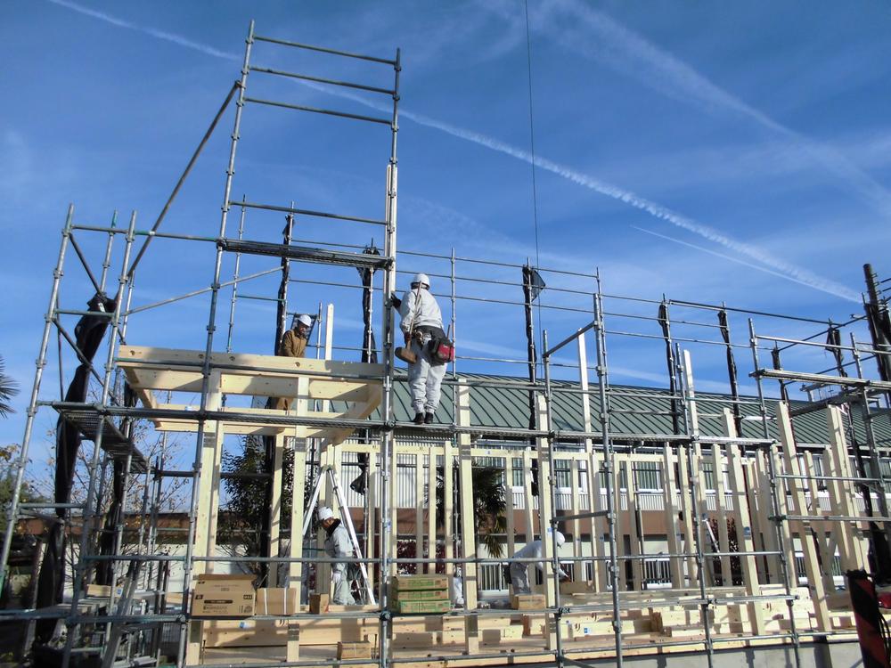 Local land photo. Local (December 2013) shooting building work has begun! 