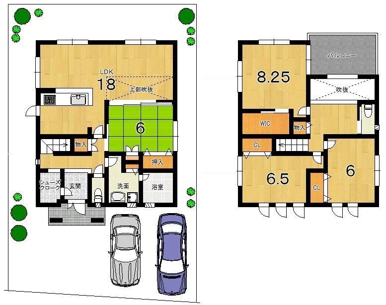 Floor plan. In spacious space of about 24 tatami and opening the Japanese-style door!