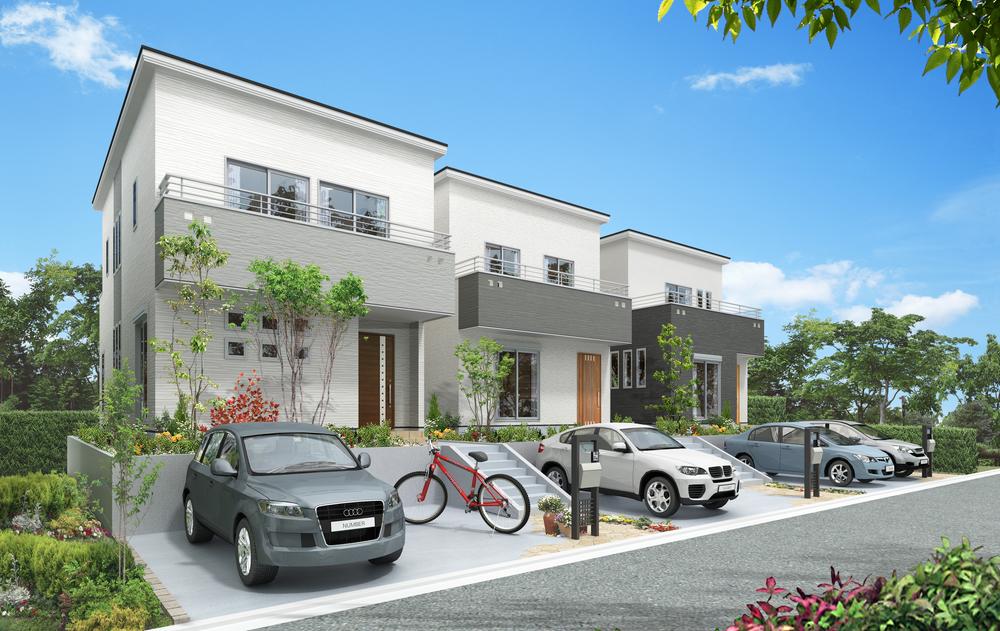 Building plan example (Perth ・ appearance). Building plan example (1-3 No. land)