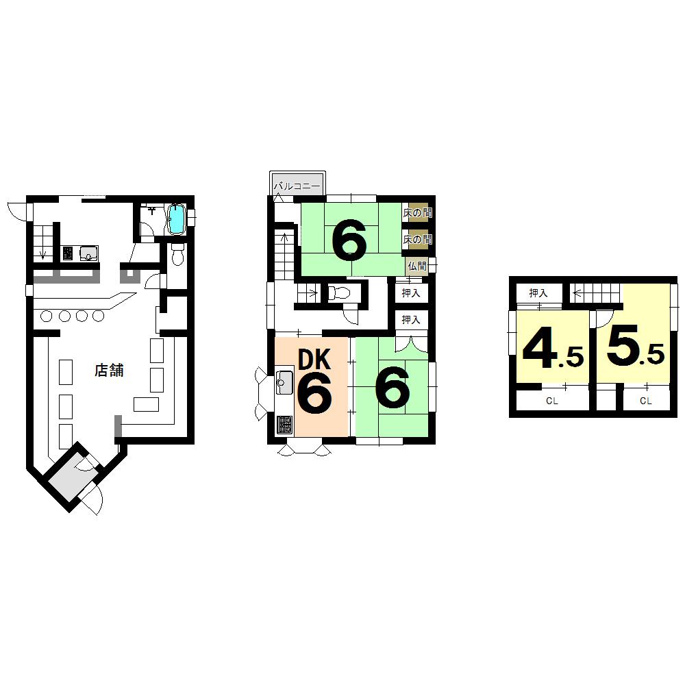 Floor plan. 10.8 million yen, 4LDK, Land area 74.73 sq m , Building area 119.66 sq m