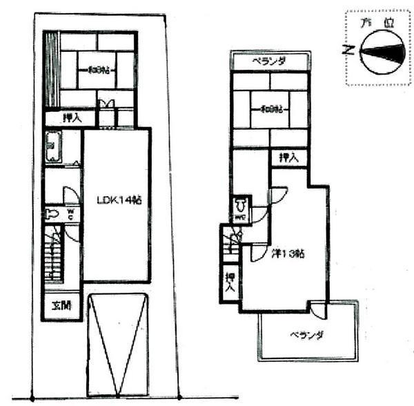 Floor plan. 14.3 million yen, 3LDK, Land area 104.69 sq m , Building area 101.79 sq m