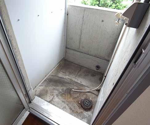 Balcony. This washing machine Storage.