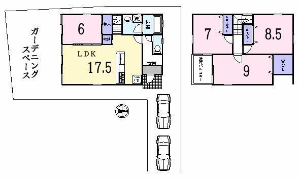 Floor plan. 29,800,000 yen, 4LDK, Land area 219.63 sq m , Building area 107.65 sq m