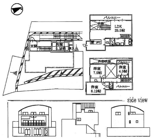 Floor plan. 31.5 million yen, 4LDK, Land area 229.02 sq m , Building area 125.03 sq m