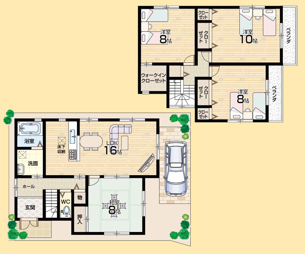 Floor plan. (No. 10 locations), Price 22 million yen, 4LDK, Land area 100.71 sq m , Building area 115.02 sq m