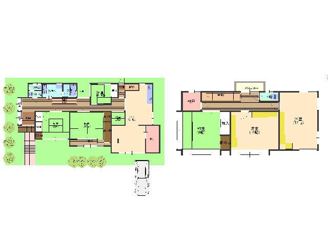 Floor plan. 33,800,000 yen, 6LDK + S (storeroom), Land area 309.07 sq m , Building area 243.34 sq m 6LDK + storeroom + shutter is equipped with garage. This house is perfect for large family or two-family houses.