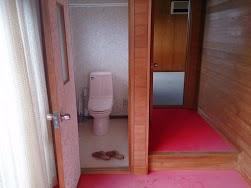 Toilet. Because even on the second floor there is a toilet, Busy morning is also safe.