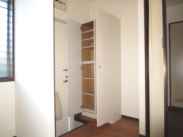 Entrance. Shoe box