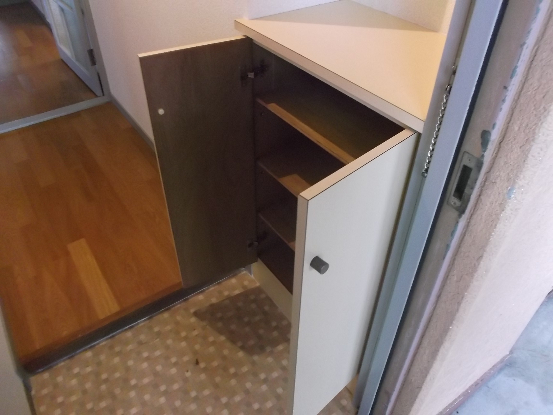 Entrance. With cupboard