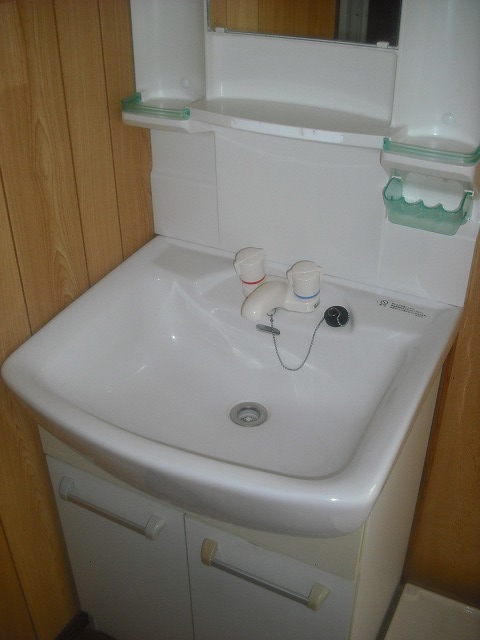 Washroom. Independent wash basin with cleanliness. It is a washing machine place immediately next to.