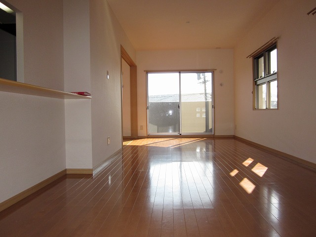 Living and room. I feel actually wider than see in the picture!