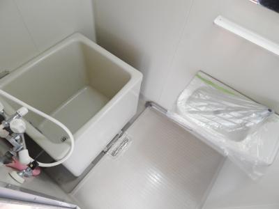 Bath. Separate type bathroom is with a washbasin