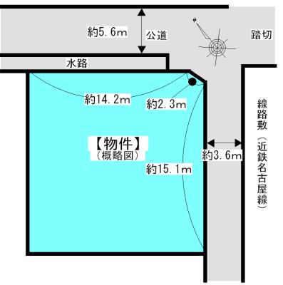 Compartment figure. Land price 8.8 million yen, Land area 258.43 sq m