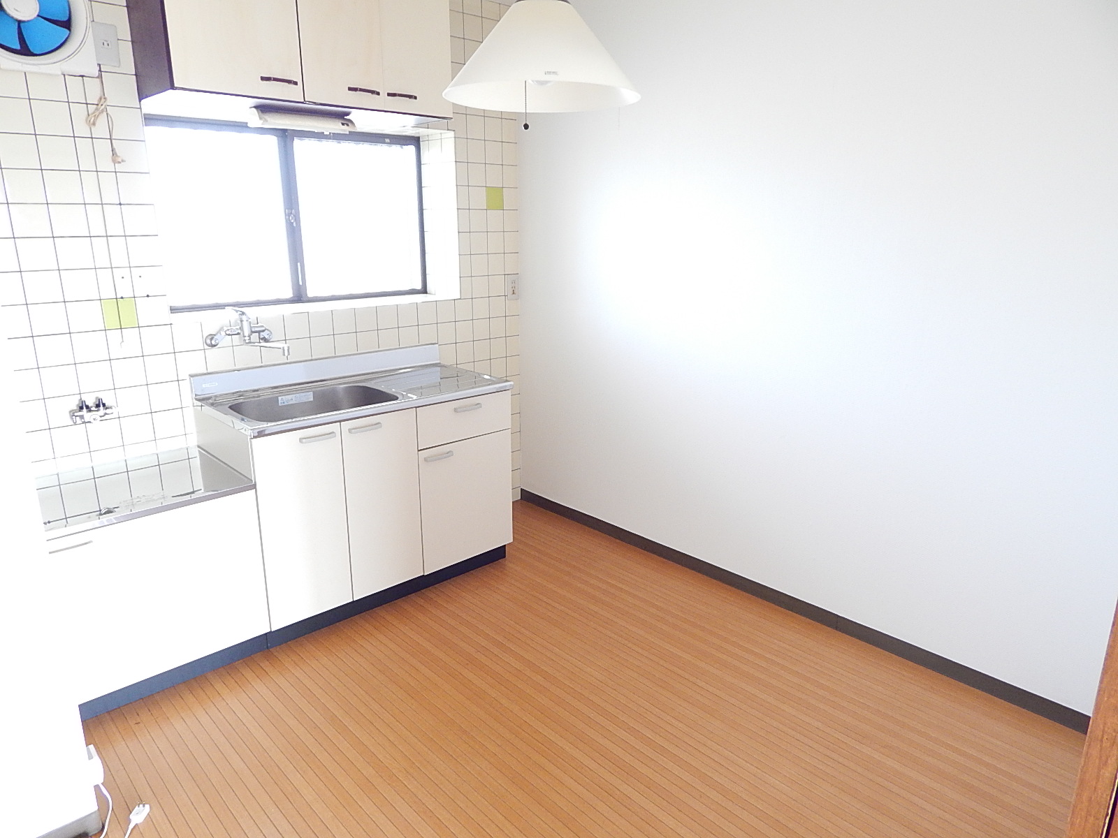 Kitchen. Bright kitchen has a window