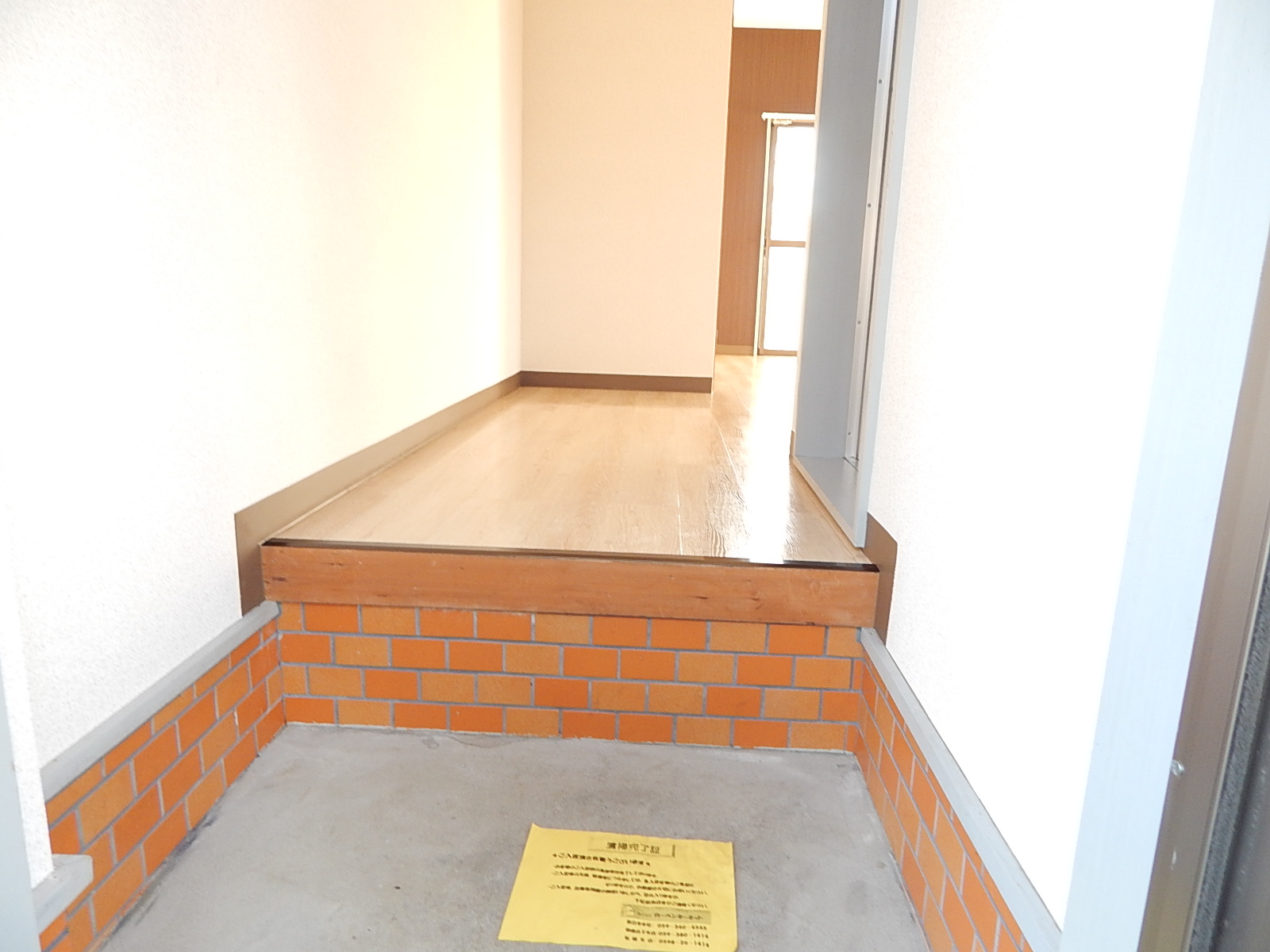 Entrance. Bright entrance