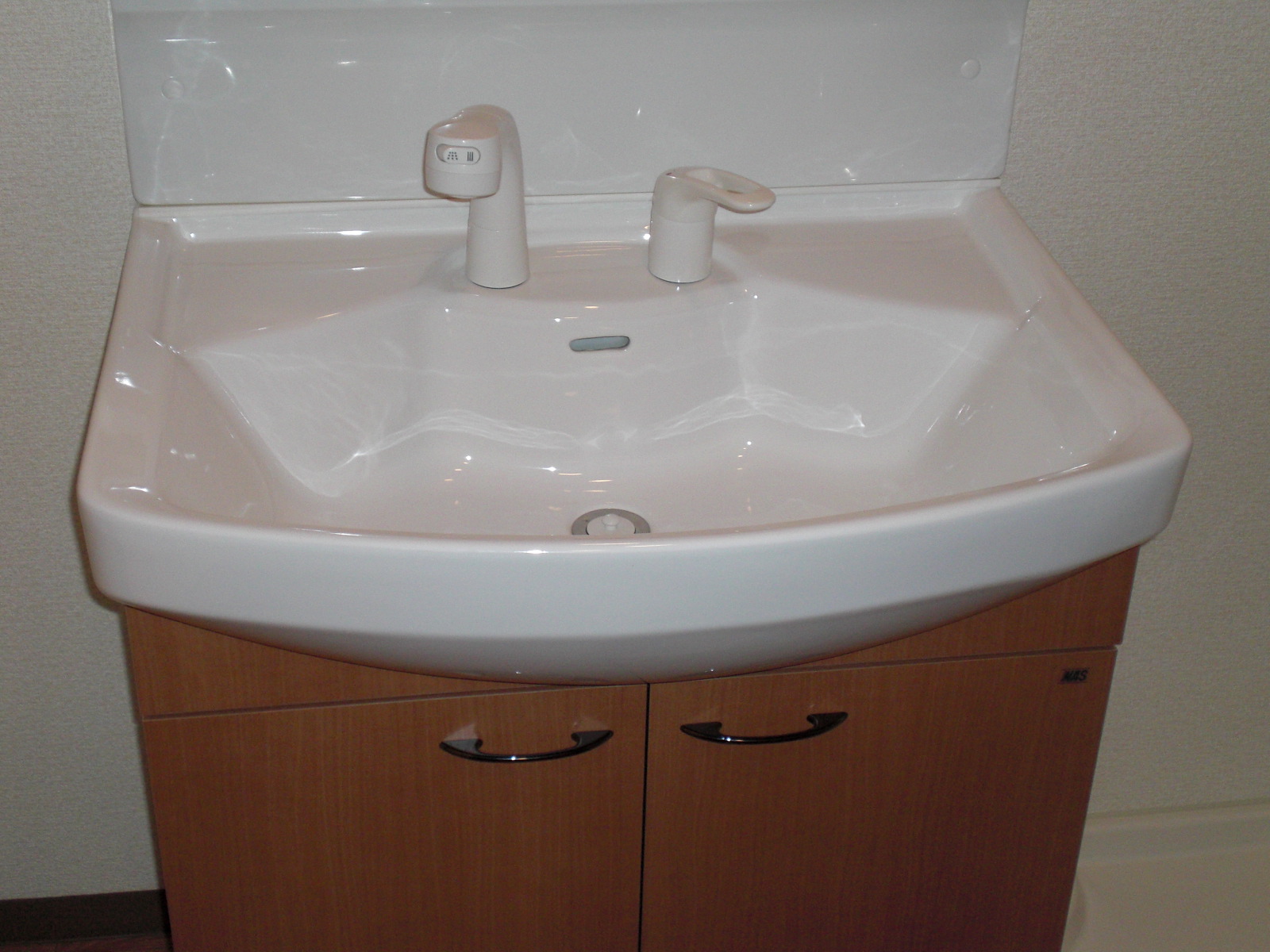 Washroom. Pat in the morning with a shampoo dresser!