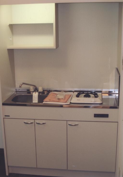 Kitchen. Mini kitchen bite with a gas stove