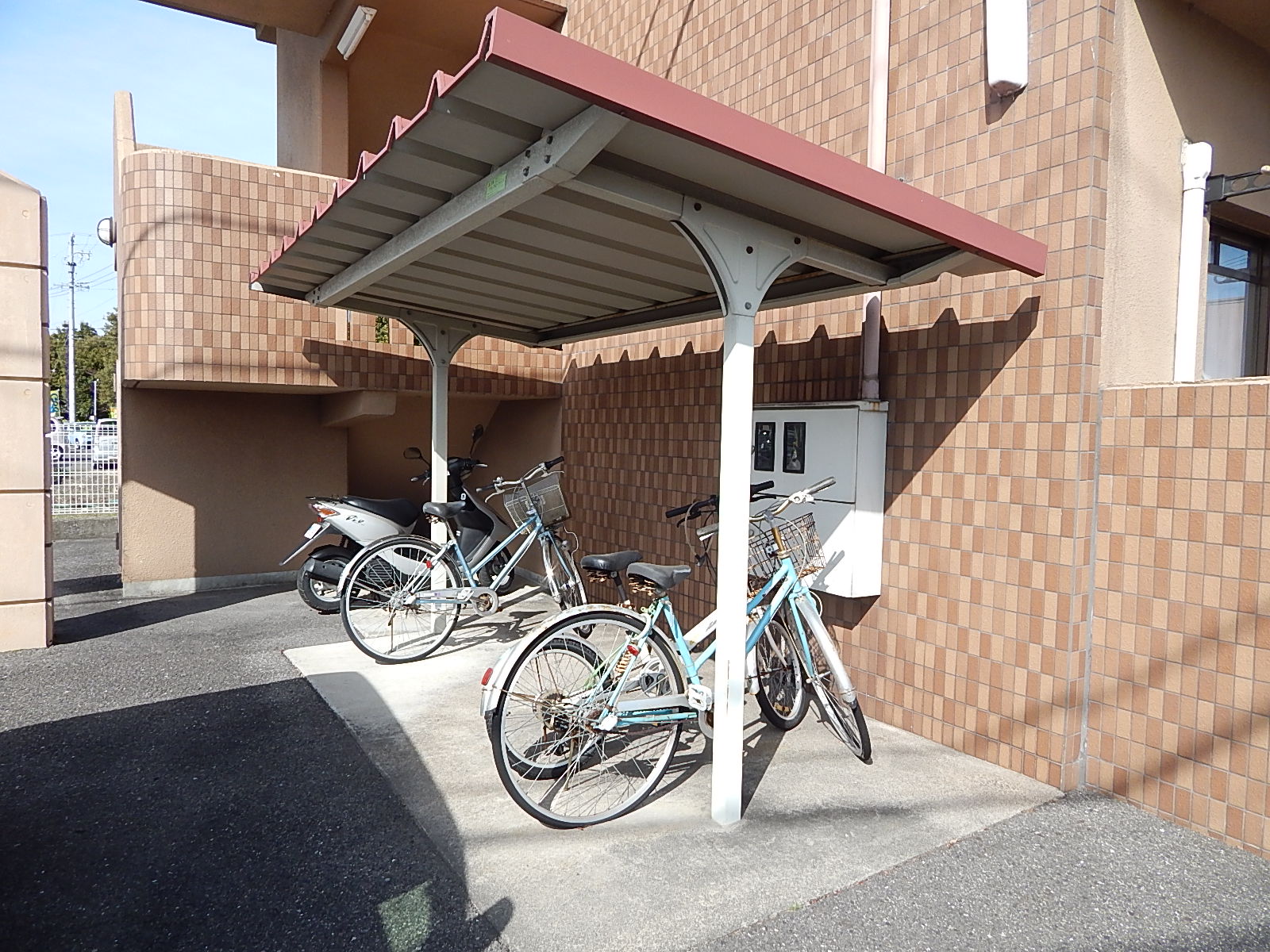 Other common areas. With bicycle parking lot