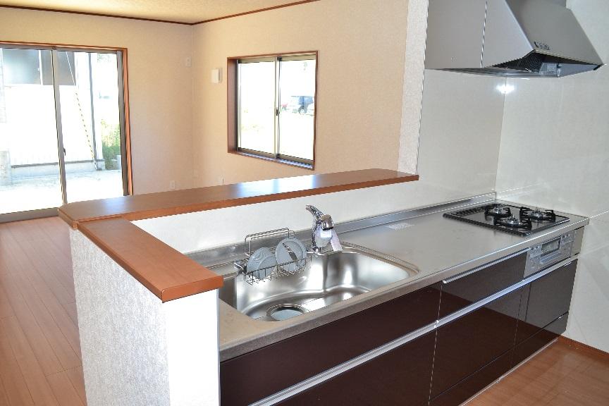 Same specifications photo (kitchen). Same specifications Quiet sink has greatly reduce the sound and tableware sound around the splashing of water fitted with a damping material on the back side of the sink bottom. Also Serapaneru is wallpaper material of antibacterial specifications clean keep the kitchen wall with a simple care (^ 0 ^) / Water purifier on earth