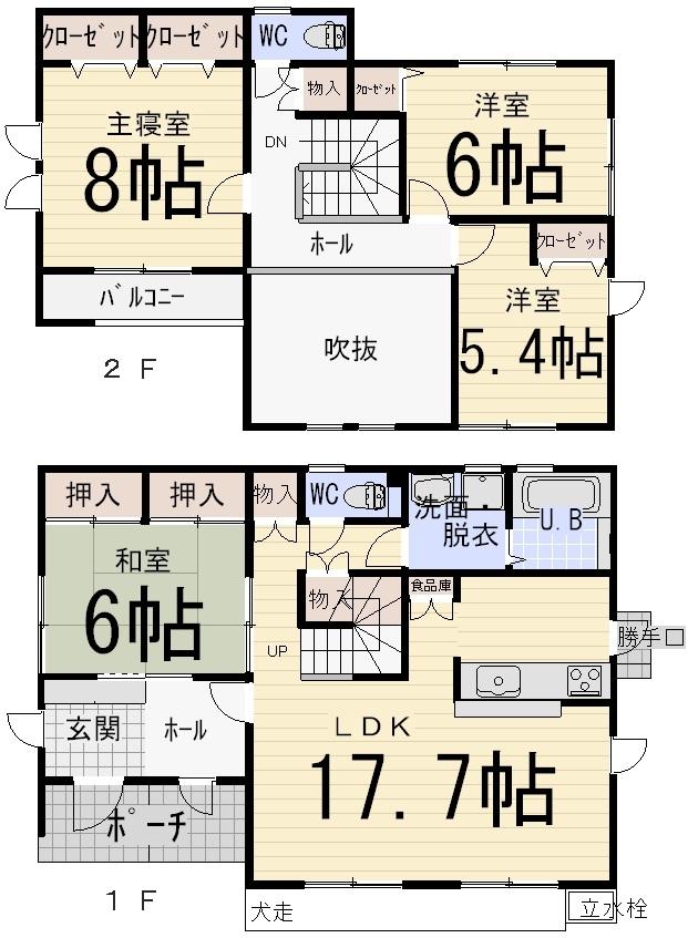 Floor plan. 27,800,000 yen, 4LDK, Land area 162.26 sq m , Building area 118.41 sq m