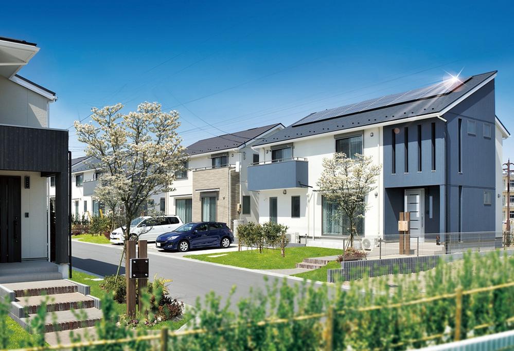 In Narita central "town of Hidamari", And all-electric residential area District, Worry of fire even less, Peace of mind ・ safety, Realize the kindness to the environment