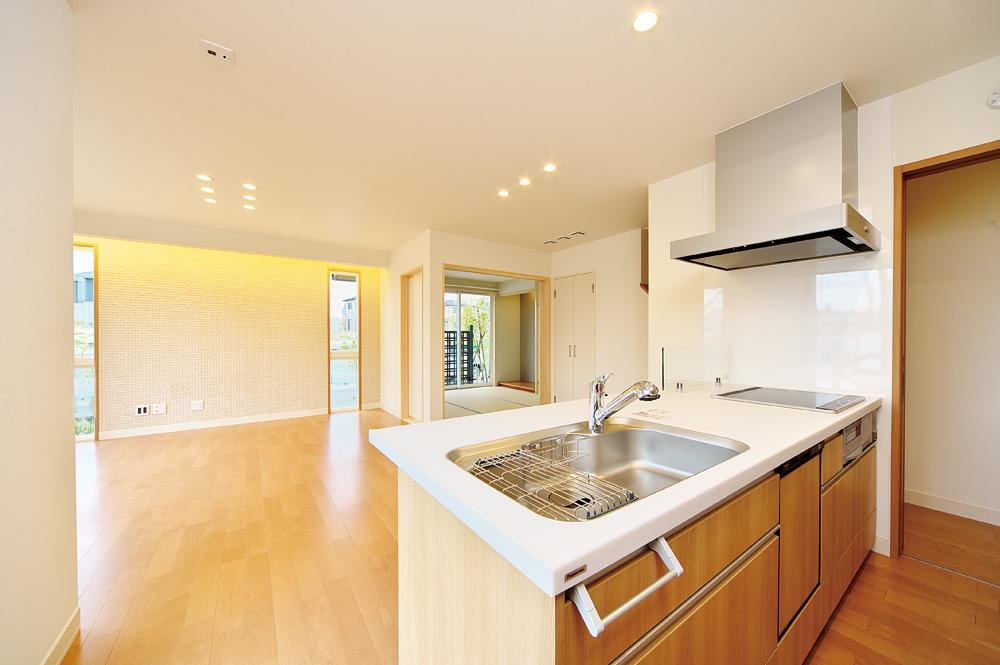 Kitchen. Screen is provided in the room (May 2013) living in the walls of the shooting kitchen front.