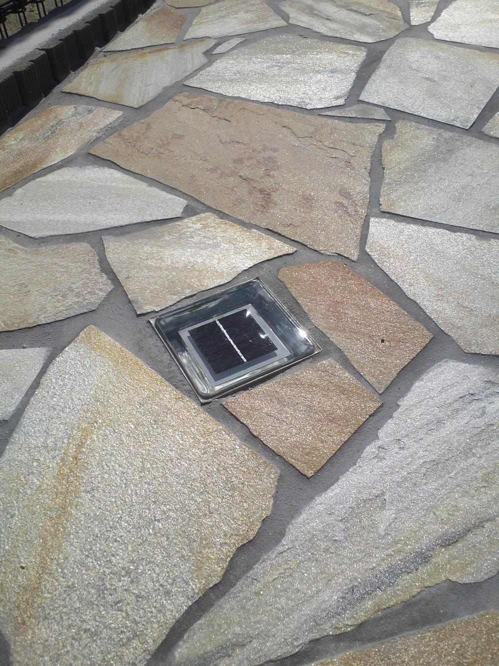 Other local. Solar lights that light the approach