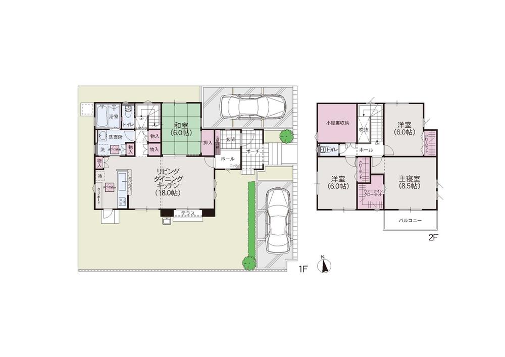 Floor plan. (52-8), Price 30,200,000 yen, 4LDK, Land area 189.51 sq m , Building area 111.78 sq m
