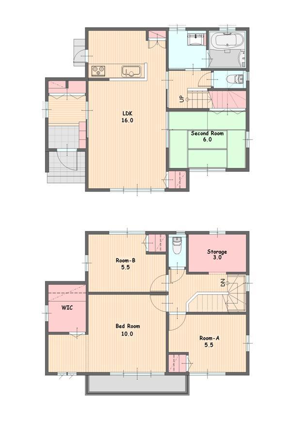 Floor plan. (Compartment No.8), Price 30.5 million yen, 4LDK, Land area 224.34 sq m , Building area 110.13 sq m