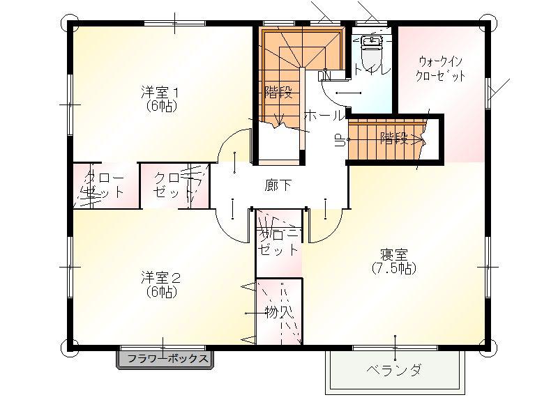 Floor plan. 30.5 million yen, 3LDK + S (storeroom), Land area 186.64 sq m , Building area 102.68 sq m 2 floor Floor Plan