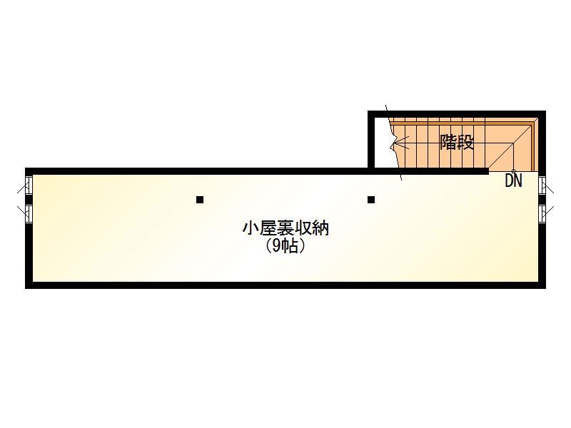 Floor plan. 30.5 million yen, 3LDK + S (storeroom), Land area 186.64 sq m , Attic storage with a building area of 102.68 sq m 9 tatami is a big success.