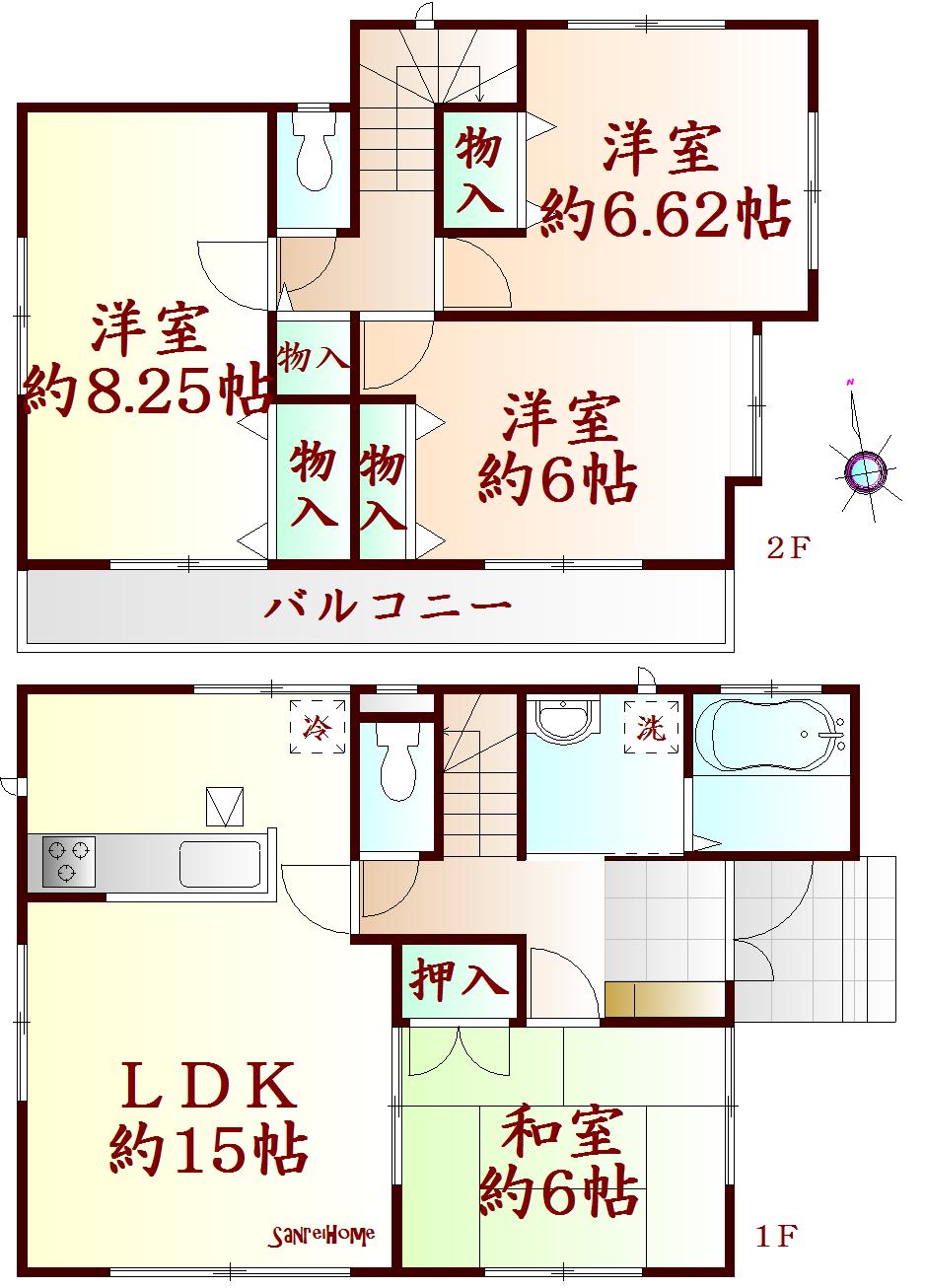Floor plan. Natori City Masuda to elementary school 400m