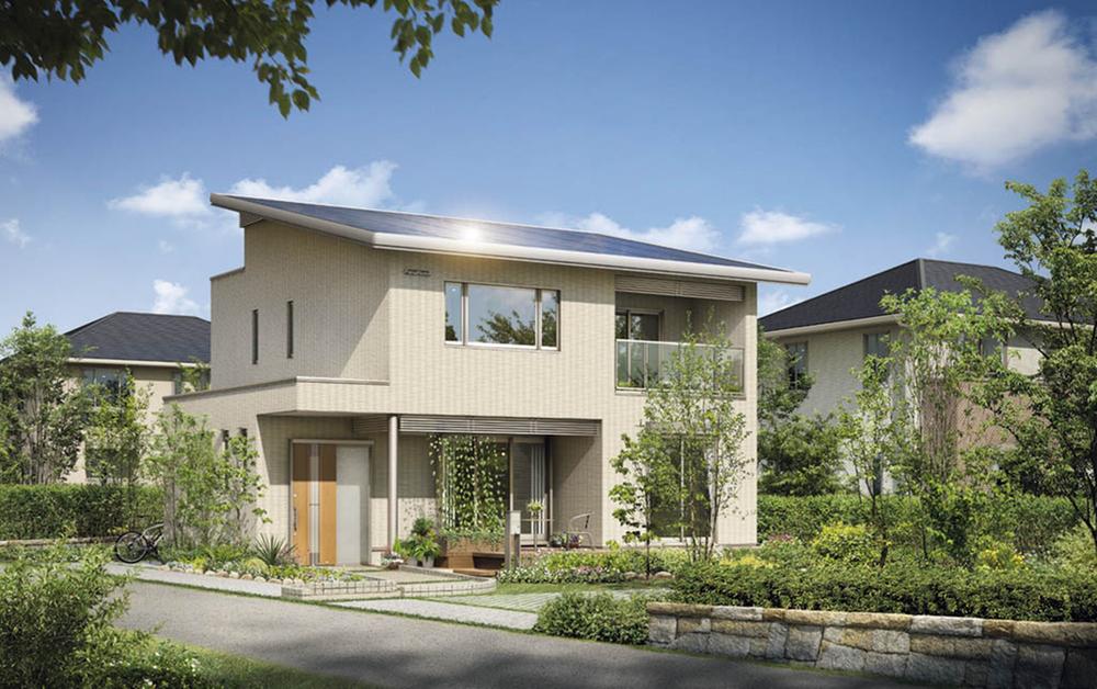 Building plan example (Perth ・ appearance). PanaHome 50th Anniversary items "Ekokorudisu" image Perth