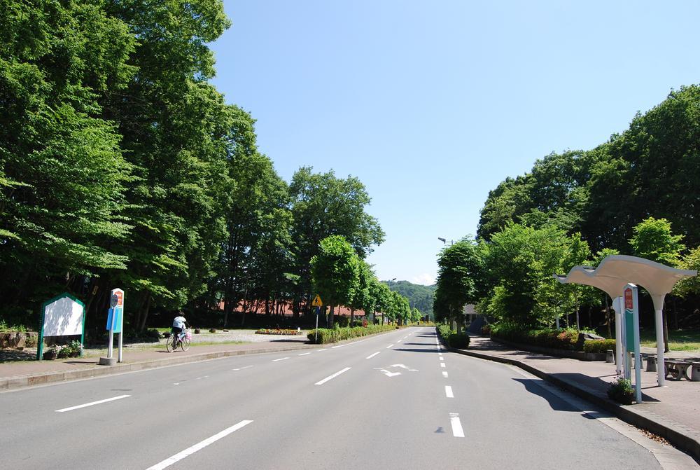 Streets around. Blessed with greenery and nature are many living environment, It is easy environment child-rearing and the like are