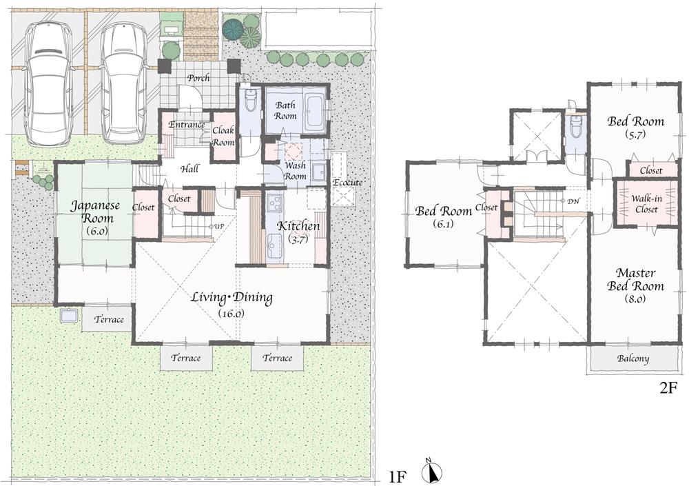 Floor plan. (57-11), Price 33,600,000 yen, 4LDK, Land area 203.33 sq m , Building area 120.48 sq m