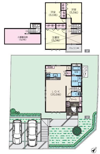 Floor plan. Natori area of ​​vibrant attention