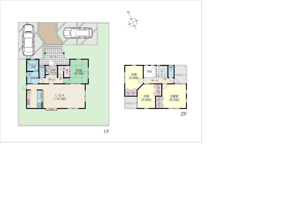 Floor plan. Natori area of ​​vibrant attention