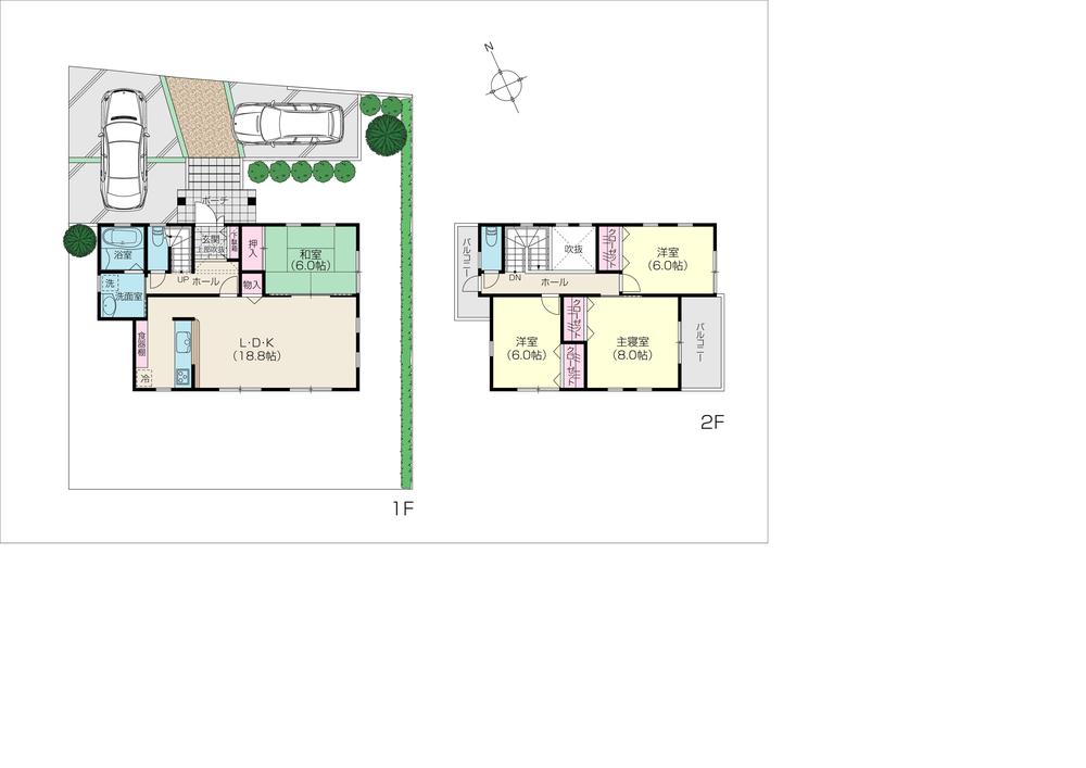 Floor plan. Natori area of ​​vibrant attention