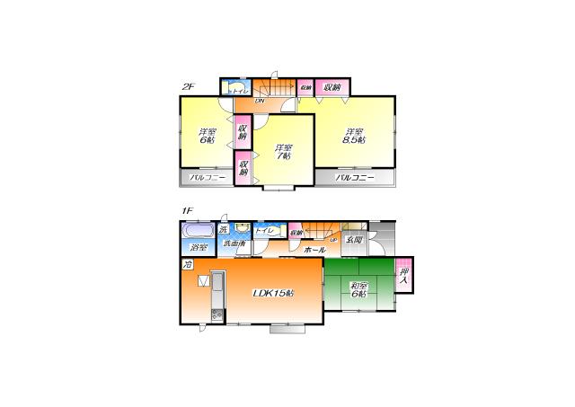 Floor plan. (C Building), Price 28.8 million yen, 4LDK, Land area 188.37 sq m , Building area 100.6 sq m