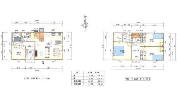 Floor plan. 27,800,000 yen, 4LDK, Land area 154.48 sq m , Building area 106.93 sq m