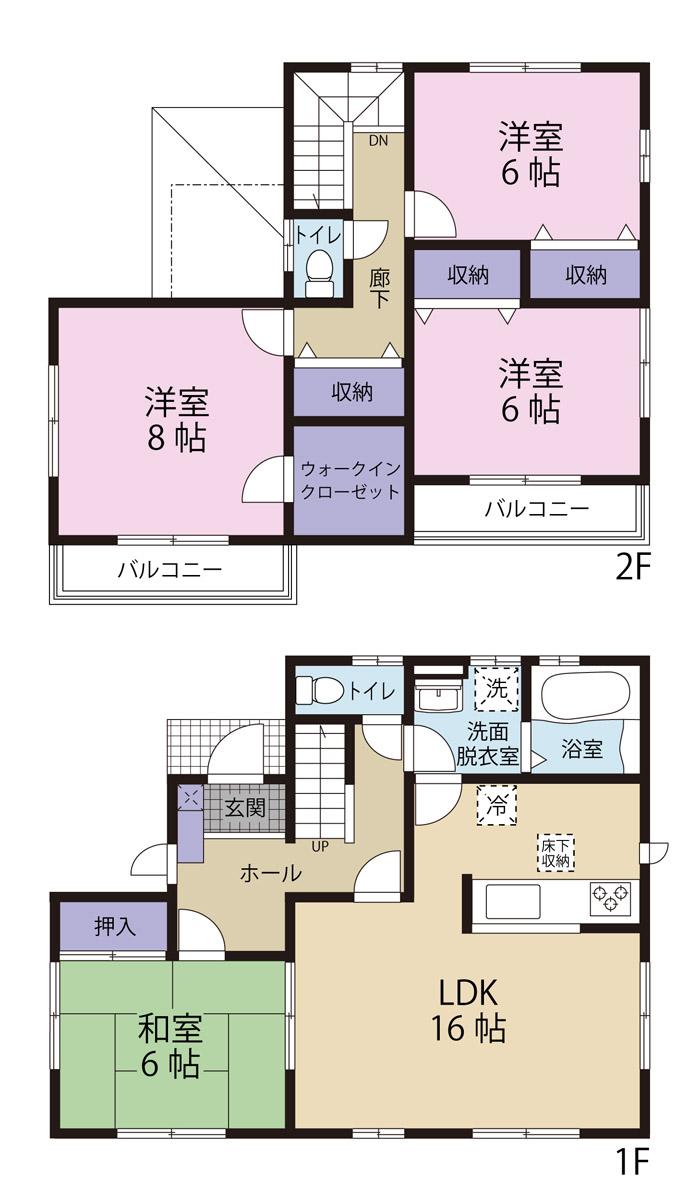 Floor plan. 28.8 million yen, 4LDK, Land area 291.75 sq m , Building area 105.99 sq m
