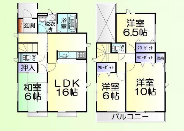 Floor plan. 27,800,000 yen, 4LDK, Land area 158 sq m , Building area 105.16 sq m