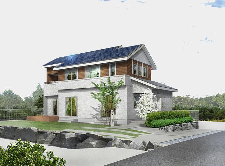 Rendering (appearance). Zero energy house "Genki ・ Eco "stage 3 (4-12-12)