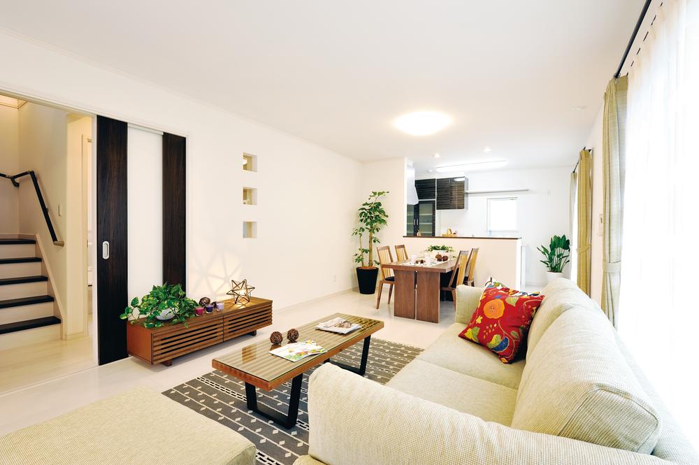 Rendering (introspection). White modern style "Genki eco" four periods can color selection to your specifications!