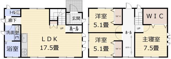 Floor plan. 31,900,000 yen, 3LDK, Land area 150.53 sq m , Building area 89.42 sq m