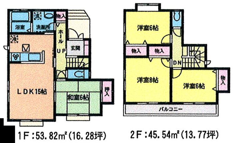 Floor plan. 19.6 million yen, 4LDK, Land area 129.64 sq m , Building area 99.36 sq m floor plan