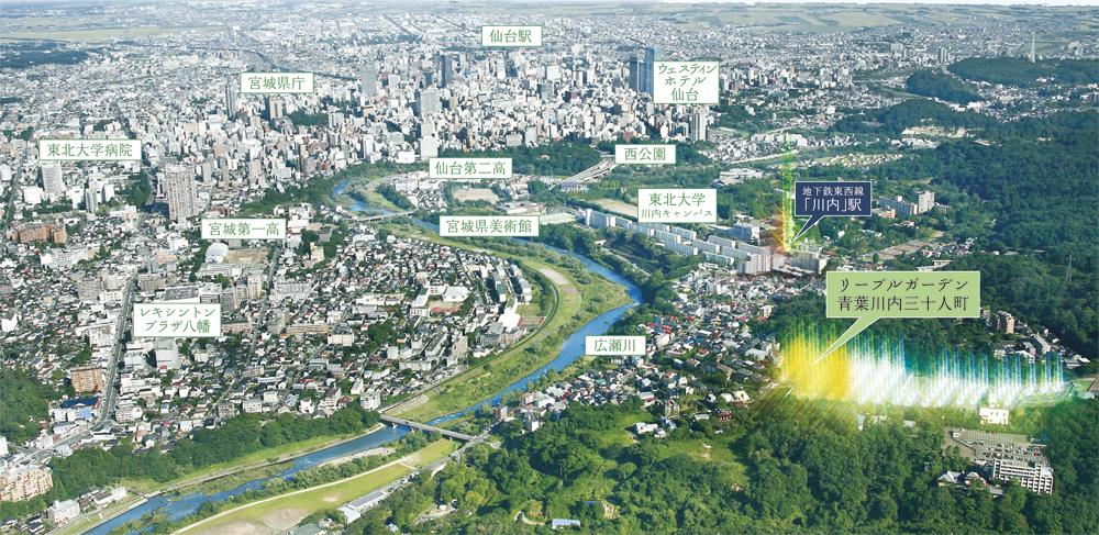 aerial photograph. In fact a slightly different look at the local one that was subjected to a CG processing in (September 2006) shooting from the sky.