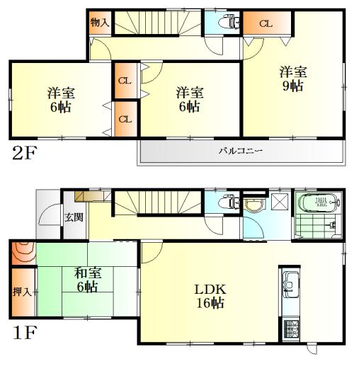 Floor plan. 28.8 million yen, 4LDK, Land area 292.1 sq m , Building area 124.24 sq m